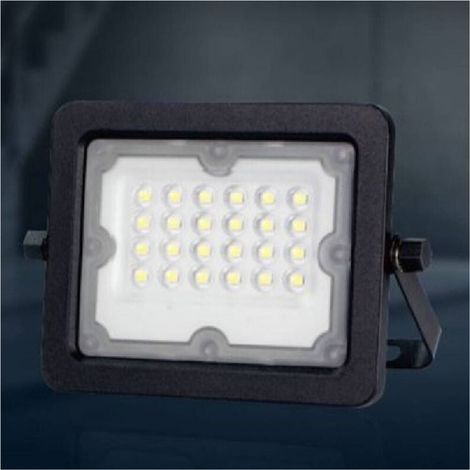 Vtizikl Faretto Led Proiettore Slim Esterno Nero 20w Ip65 Luce 4000k 6500k 3000k Fs20w-n - -Bianco Caldo -