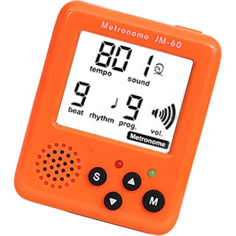 Métronome électronique avec générateur de tonalités, accordeur, métronome de tempo à pince, métronome rythmique numérique LCD pour coureurs professionnels