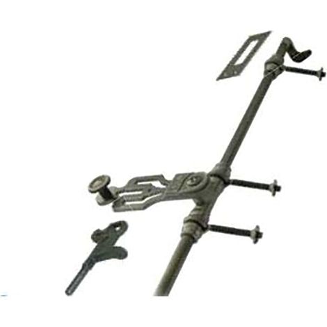 Kreuzstange TORBEL lg 2500 mm - 32er Haken - schwarz Kataphorese - 590324