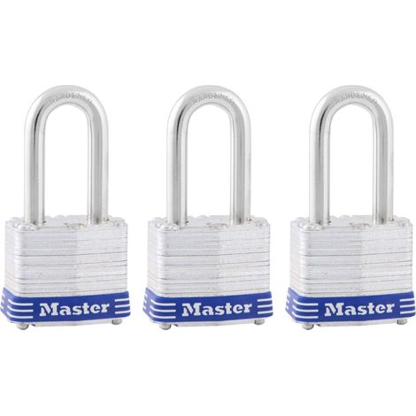 Master Lock 3TRILF Lucchetto in acciaio laminato con chiave, 1-1/2" Grillo (1/5)
