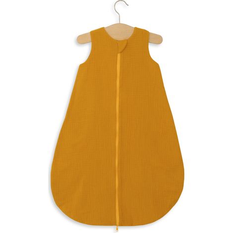 Saco de dormir redondo de muselina para niños M 6-12 meses verano TOG 1.0 - mostaza (1/5)