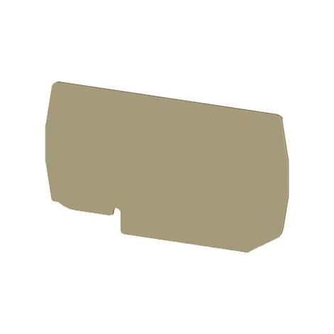 Plaque d'extrémité beige pour borne à ressort 16mm² type PushFit - IMO