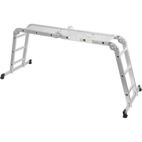 Leiter mit Plattform Strend Pro ML103 4x3, Gelenk, Alu, max. 150 kg (1/5)