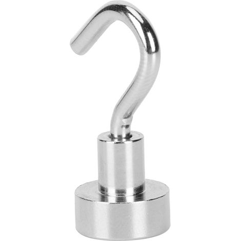 Lot de 5 Crochets Muraux Magnétiques Puissants, Aimants Résistants pour Suspension, Idéals Maison Bureau Rangement, Support Poids, Finition E12 (1/5)