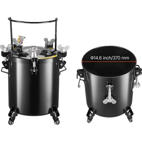 Drucktopf-Farbsprüher, doppelt verstellbare Pistolen, stabiles Design, 40L Keine Spritzpistolen (1/2)