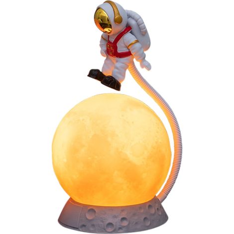 Astronaute - Veilleuse Murale et de Bureau - Décoration Lunaire pour Chambre Enfant ou Salon - Idée Cadeau pour Noël Anniversaire ou Diplôme - 1 Pièce (1/4)
