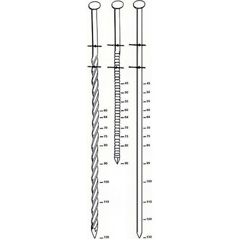 Coil de 1 200 pointes torsadées 16° COILS 38 D. 3,8 x 130 mm - 16381303 Alsafix