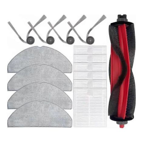 NALOOKAMIC Lot de 15 pièces pour aspirateur Roborock Q7 M5/Q7 M5+/Q7 L5/Q7 L5+/Q7 TF/Q7 TF+/Q7B/Q7T Plus : pièces de rechange (brosse, filtre, chiffon) (1/4)