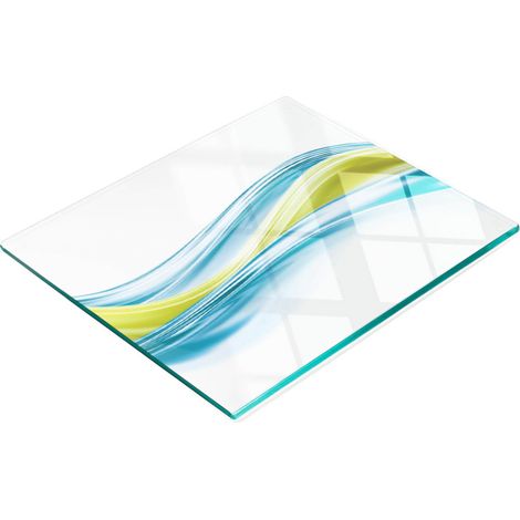 Planche à découper en verre avec motif abstrait, 60 x 52 cm (1/5)