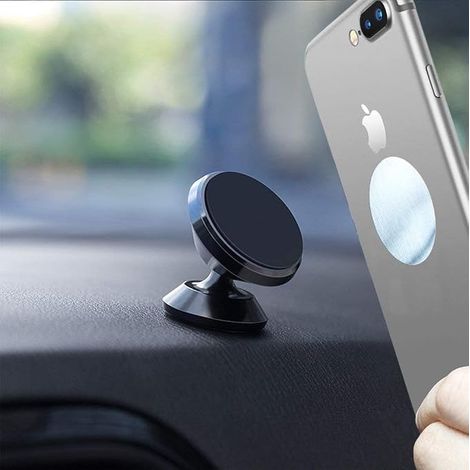 Soporte magnético para teléfono de coche, soporte magnético universal giratorio de 360° para teléfono de coche (1/3)