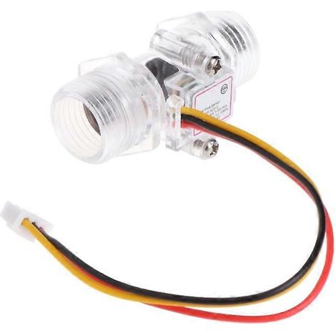 Capteur de débit d'eau à effet Hall G1/2", interrupteur CC 5-15 V, commande par compteur (1/5)