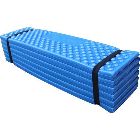 Matelas de camping imperméable et imperméable pour voyages, randonnées, barbecue et barbecue - Bleu (1/4)