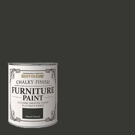 Rust-Oleum Chalk Chalky Furniture Paint Natural Charcoal 750ML