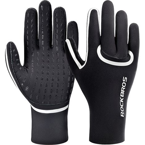 Gants de cyclisme entièrement imperméables, taille S/M - noirs (1/5)