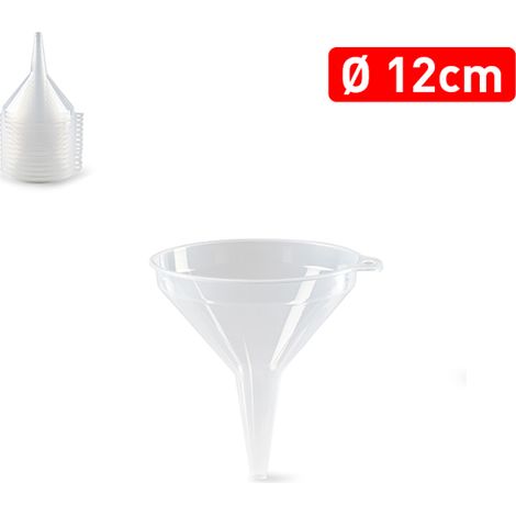 EMBUDO 12CM TRANSPARENTE