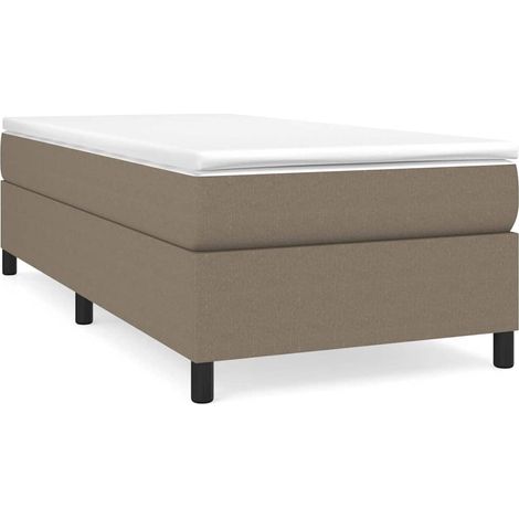 Maison Exclusive - Boxspringbett mit Matratze Taupe 100x200 cm St (1/5)