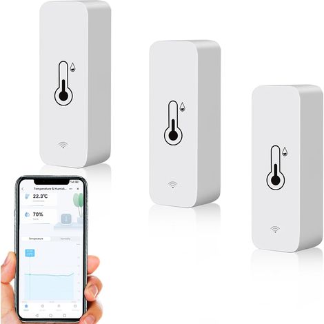 Hygromètre WiFi Smart Thermomètre, mini capteur numérique de température (1/5)