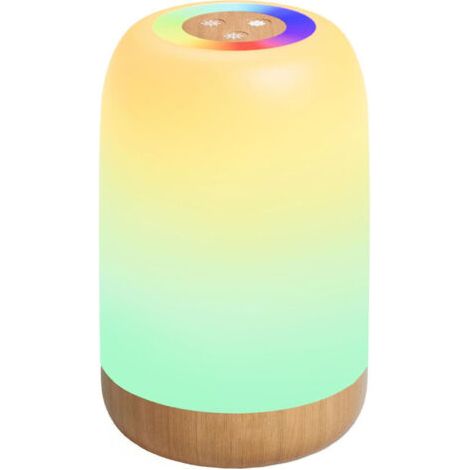 Veilleuse LED tactile à intensité variable, portable et rechargeable, couleurs RVB et 4 niveaux de luminosité pour chambre à coucher