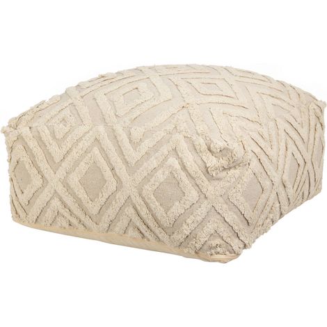 Dekorativer Hocker mit getuftetem Muster, 60 x 25 cm
