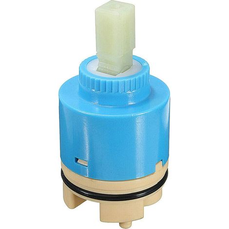 Valve de rechange de cartouche en céramique pour robinet mitigeur monocommande - Pour cuisine ou salle de bain, bleu (1/3)