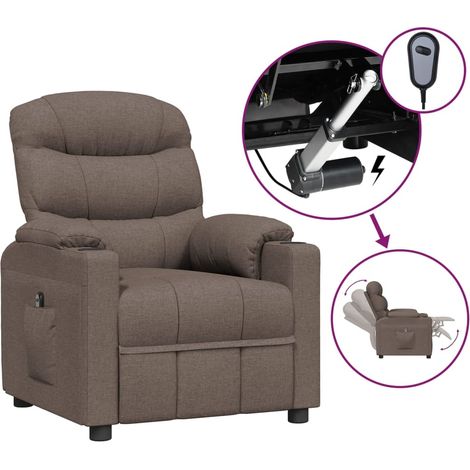 Maison Exclusive - Relaxsessel Elektrisch Taupe Stoff