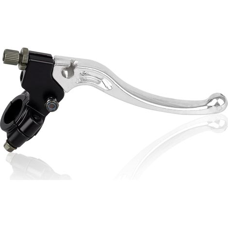 Levier de Frein Moto 50cc, 22 mm Levier Embrayage Moto, Levier d'embrayage Pliable avec Perche 50cc-125cc Dirt Pit Bike Cylindre d'embrayage hydraulique 22mm 7/8 inch Scooter Cross (1/5)