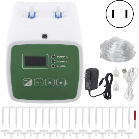 Système d'Arrosage Automatique USB avec Double Pompe et Minuterie Intelligente pour Jardin - Prise US 100-240V (1/5)