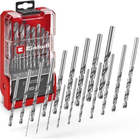 19 pièces jeu de forets métal HSS-G, Ø 1–10 mm (1/5)