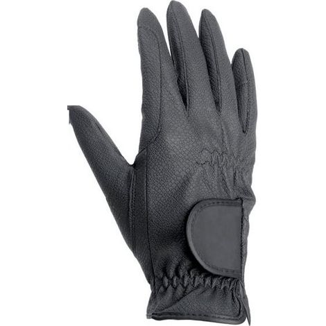 S, Bleu marine 09: Gants en cuir synthétique pour l'équitation adaptés à toutes les saisons (1/2)