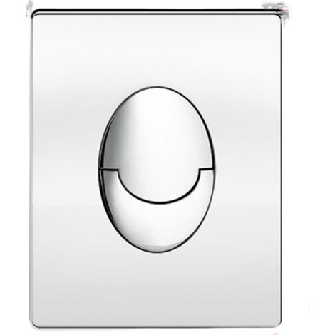 Panneau de commande de chasse d'eau. Compatible avec la gamme Grohe Skate Air (bouton de chasse). Chromé 38505000 (1/5)