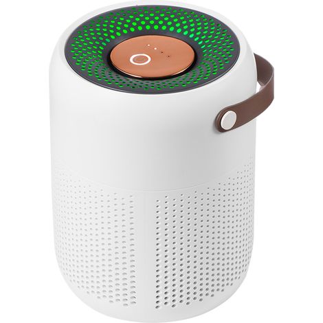 Purificatore d'aria da tavolo GXZ AP07, silenzioso (28 dB), ricaricabile tramite USB-C, con filtro a carboni attivi, compatto, colore bianco. (1/5)