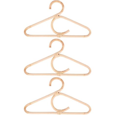 3 Cintres En Rotin Organisateur Pour Vêtements Enfants Pratique Et Élégant