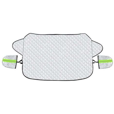 Couverture Pare Brise Voiture Protection Pare Brise Hiver Protege Pare Brise Magnétique Universelle Couverture Repliable pour Bache Voiture Anti Givre Neige UV Poussière Pluie (147x100cm)