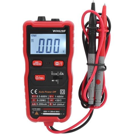 WX628F Digitalmultimeter, Mini-Gleich-/Wechselspannungs- und Widerstandsmessgerät, berührungslose automatische Bereichswahl (1/5)