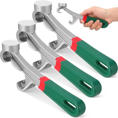 apri-secchio universali, chiavi in alluminio, antiscivolo verdi, adatti per vernici e plastica, 210 mm (1/5)
