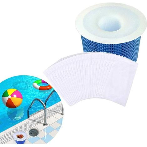 Chaussette Skimmer Piscine,20 Pièce Pool Skimmer Socks,Filtre Skimmer Piscine,Chaussette Filtre Piscine,pour Piscine enlever Les Feuilles et la saleté (1/5)