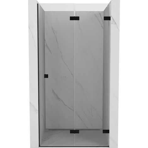 Mexen Lunar-F Falttür Dusche rechts 70 cm, transparent, schwarz - 836-070-000-70-00-P (1/5)