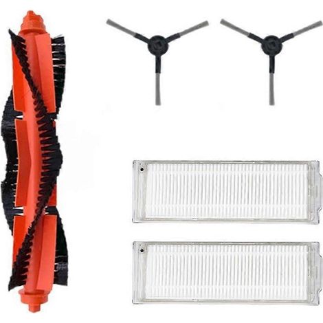 Accessoires pour Xiaomi S10 S12 T12 STYJ02YM serpillière 2S XMSTJQR2 B106CN Viomi V2 Pro V3 aspirateur robot, brosse principale et latérale filtre (1/5)