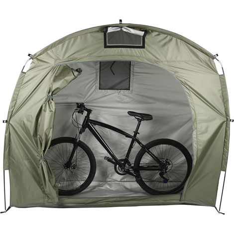 Abri de jardin imperméable pour vélo, tente de rangement pour vélo, camping, randonnée, vert armée (1/5)