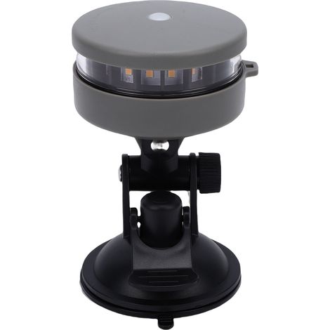 Feu de mouillage LED 55LM 2NM Blanc Chaud IP67 Étanche Flottant à Ventouse Base Rotative 180° Piles AAA pour Bateaux 12m (1/4)