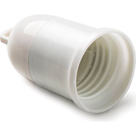 Douille Thermoplastique Provisoire E27 4a 250 V, Blanche