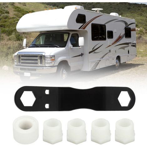 Water heater drain plug kit for 7/8in 15/16in RV drain plugs -- (1/5)