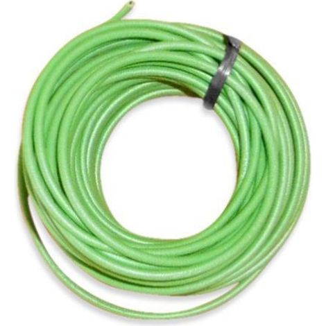 Fil électrique auto souple 1 mm² vert – Longueur 10 m – Isolé en PVC pour flexibilité – Pour installations électriques