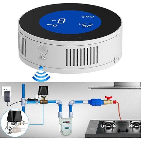 Stück WLAN-Erdgasleckmelder für die Gasüberwachung im Haushalt mit LCD-Display und Real Ti-Technologie