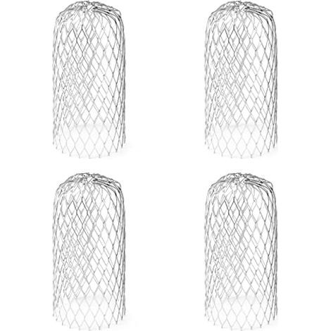 Set of 4 Aluminum Gutter Filters, Expandable Gutter Filters, for Filtering Leaves, Branches, Fruits, Moss, Mud, 8 15cm (1/5)