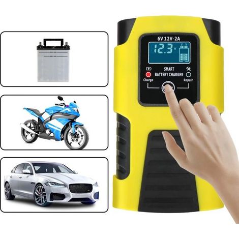Caricabatterie Intelligente Avviatore Emergenza Batteria Auto moto 6V-6A 12V-4A J99 (1/5)