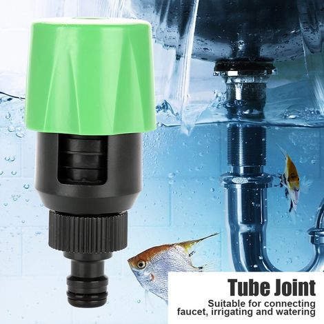 Raccord robinet cuisine style UK pour tuyau, irrigation jardin arrosage, type téterelle PP ABS (1/5)