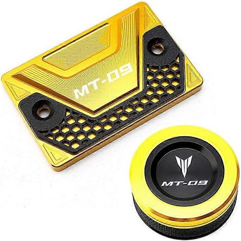 Convient pour Yamaha MT09 modèle 14-20 : cache supérieur avant de pompe, cache arrière de réservoir d'huile, cache décoratif de protection en alliage d'aluminium modifié (ensembles avant et arrière do (1/5)