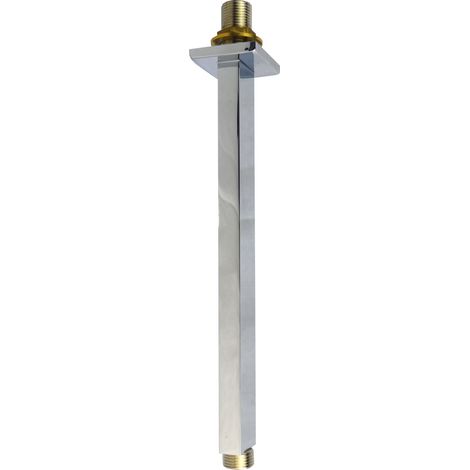250mm Rectangular Ceiling Shower Arm Chrome (1/2)