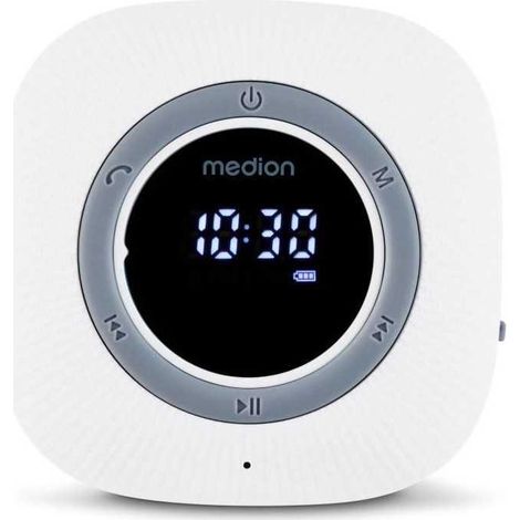 Radio doccia Bluetooth MEDION LIFE P66096 Bianco IPX6 3 W LED 12 h (1/5)